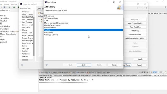 2 Adding TestNG Framework to maven Project смотреть онлайн