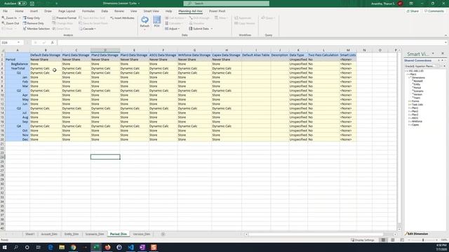 Oracle EPM Smart View Dimensions смотреть онлайн