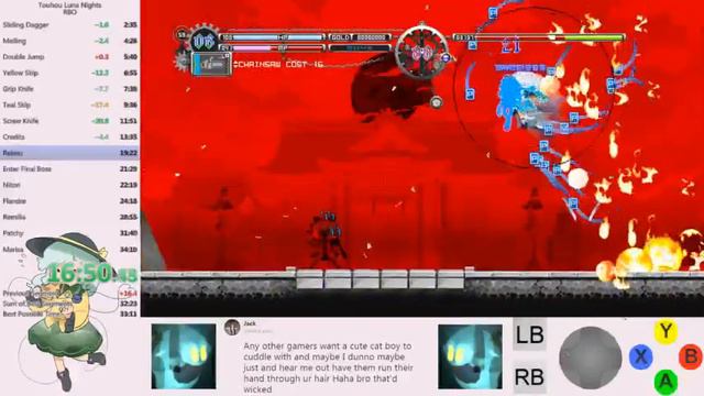 Touhou Luna Nights Speedrun - Reverse Boss Order [33:39.20] [World Record] смотреть онлайн