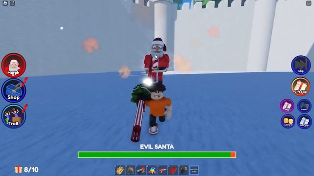 Baby & Daddy Escape EVIL SANTA! смотреть онлайн