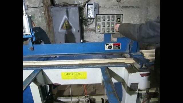 Линия сращивания шипорезный MXB3518A + пресс MHB1546A смотреть онлайн
