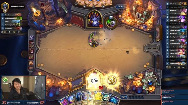 ZERO MANA 40 DAMAGE is on the STRONGER SIDE! | OTK Priest | Rastakhan's Rumble | Hearthstone смотреть онлайн