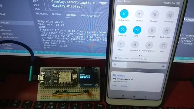 ESP8266 (NodeMCU) - Get current weather data from OpenWeatherMap, using ArduinoJson смотреть онлайн