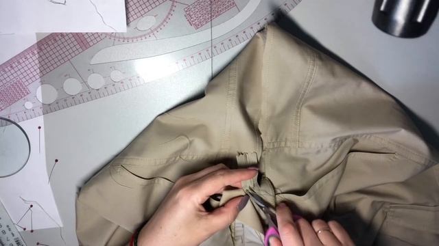 Как обработать гульфик и пояс со шлевками смотреть онлайн