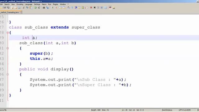 Method Overriding In Java Tamil смотреть онлайн