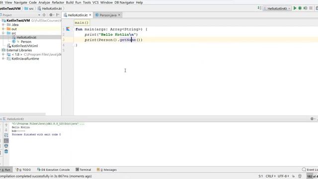 Kotlin - 1. (Мультиплатформенность. Запуск Java-класа в Kotlin) смотреть онлайн