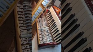 Ремонт аккордеона Weltmeister, собранная правая клавиатура