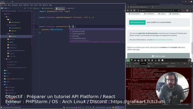LiveCoding : Préparation d'un tutoriel APIPlatform / React смотреть онлайн