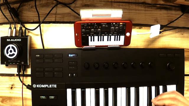 Audiokit Synth One for iPhone Beta Test live Jam: Native Instruments Komplete Kontrol A25 смотреть онлайн