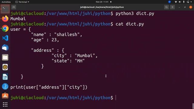 Python Dictionary and List of Dictionary смотреть онлайн