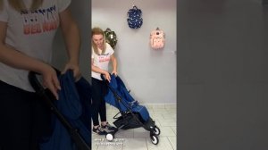 Как полностью снять текстиль(чехол) с коляски Yoya plus и как одеть его обратно)