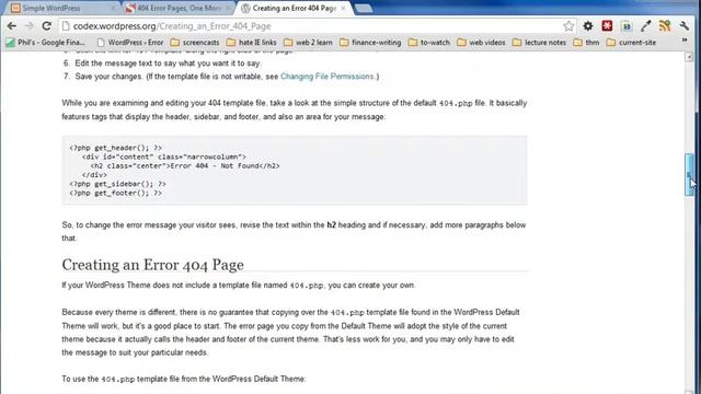 Part 15: Creating a simple 404 error page for WordPress смотреть онлайн