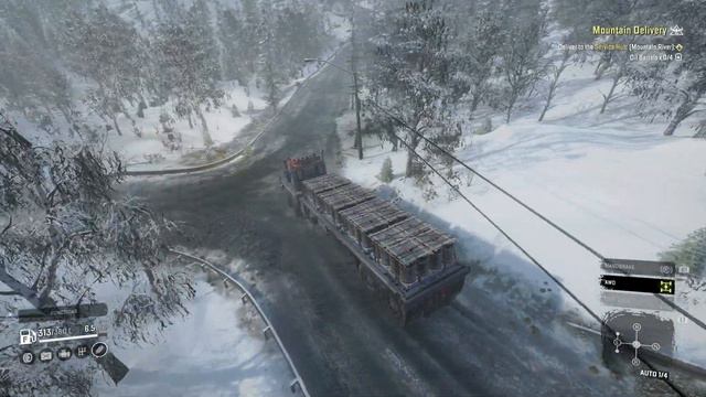 SnowRunner Alaska, Black bird; Mountain delivery part 3. Western Star 6900 TwinSteer смотреть онлайн