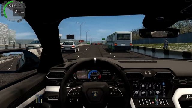 City Car Driving Lamborghini Urus. Fast Drive