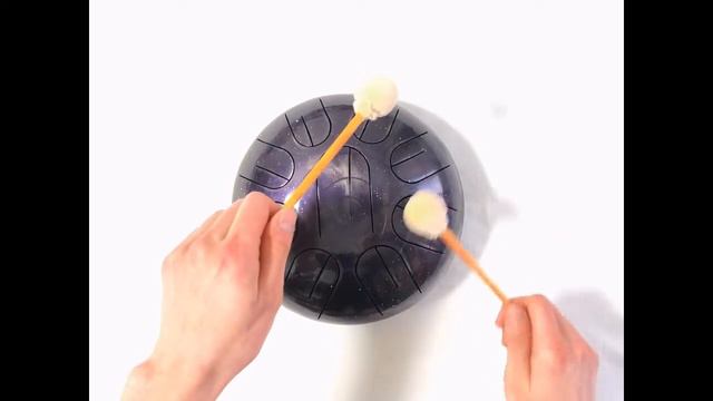 Двутональный глюкофон (двутон) 22см, настройка Kurd Minor F9 / Steel Tongue Drum Duotone 9" смотреть онлайн