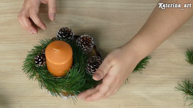 Новогодний подсвечник/DIY Christmas candlestick / DIY смотреть онлайн