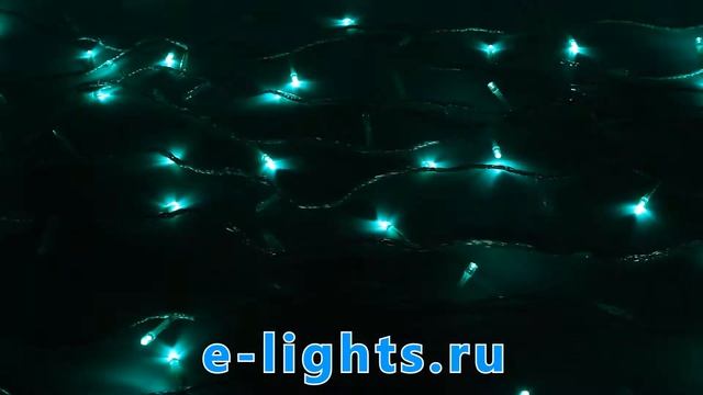 Электрогирлянда ПРЕМИУМ КЛАСС, 200 LED ламп, цвет-морской волны, чейзинг, Beauty LED,EST200-3W10-1A смотреть онлайн