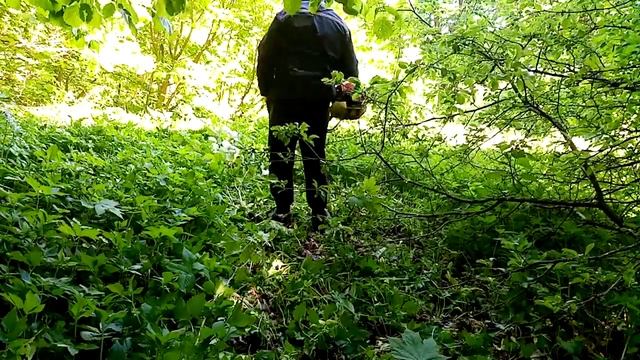 Сельские будни. Косим траву для кроликов. смотреть онлайн