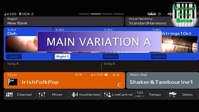 YAMAHA GENOS STYLE - POP - IrishFolkPop смотреть онлайн
