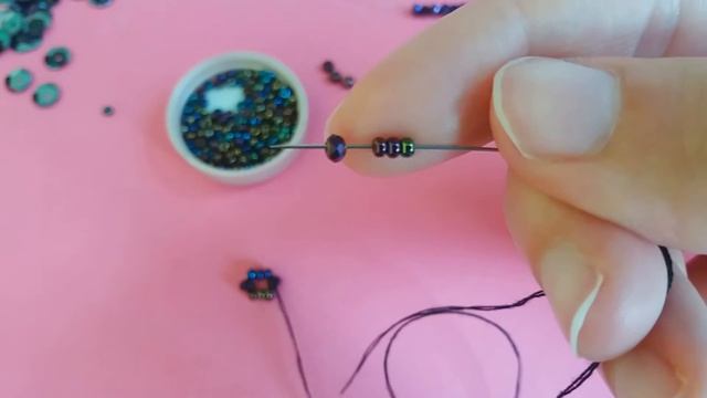 Три кільця з бісеру, бусин, пайеток / МК / DIY ? смотреть онлайн