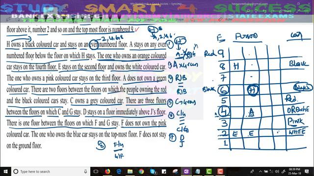 Puzzle Test Reasoning Tricks For Bank PO in Telugu #Puzzle Tricks[Floor based] For Bank Exam Part-3 смотреть онлайн