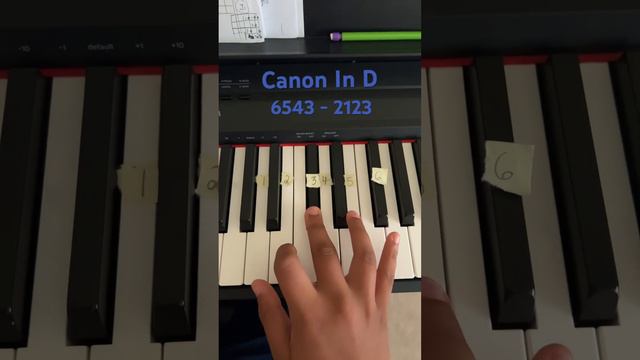 Canon In D Piano Tutorial! #easypianotutorial #piano #canonind