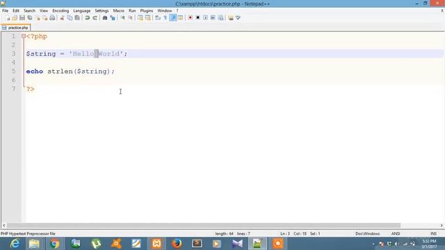 PHP 03 Character, String and Constant смотреть онлайн