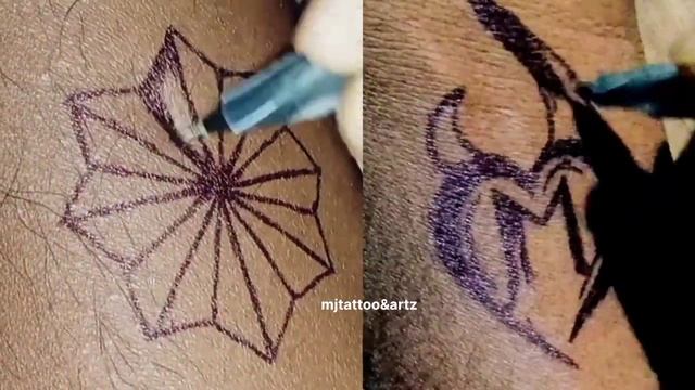 Very Simple Temporary Tattoo Designs and Stickers At Home || Tattoo Design смотреть онлайн
