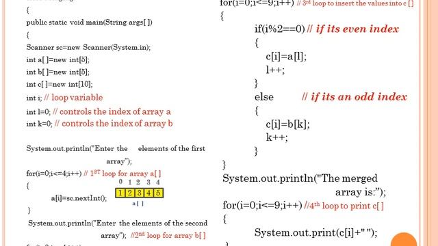 MERGING || JAVA PROGRAMS || I.C.S.E. смотреть онлайн