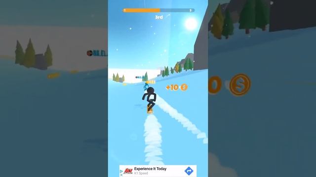 First time playing stickman snow ❄️ ride смотреть онлайн