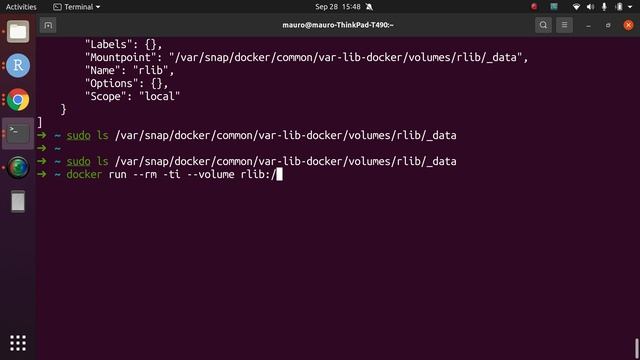 Docker: Creating and using named volumes смотреть онлайн