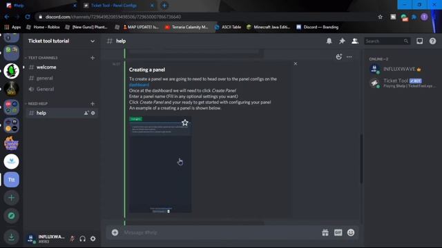 HOW TO SETUP TICKET TOOL BOT IN YOUR SERVER | InfluxWave смотреть онлайн