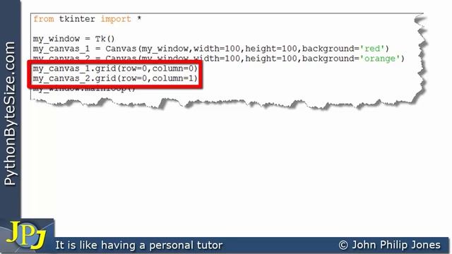 Introduction to the Python tkinter Canvas widget смотреть онлайн