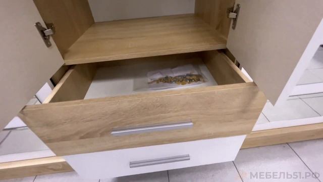 Купить белый большой шкаф-купе Бася на mebel51.ru в Мурманске смотреть онлайн