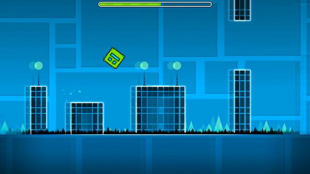 Geometry Dash. Уровень 3. Polargeist. Все монеты. All Coins. 1 попытка.