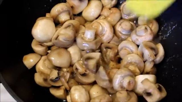 Оджахури с грибами. Картофель жареный с грибами по - Грузински на кеци. смотреть онлайн