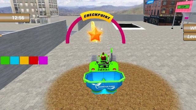 real tractor trolley farming simulator games | tractor trolley game video смотреть онлайн