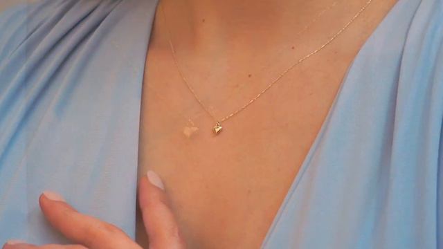 MINIMALIST DESIGN SACRED HEART NECKLACE, 14K SOLID GOLD DAINTY HEART NECKLACE, смотреть онлайн