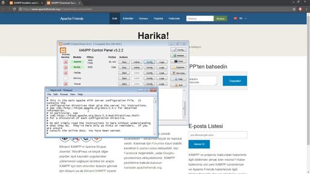 Xampp ile PHP, Apache, MySQL Kurulumu ve Kullanımı (Local Server) смотреть онлайн