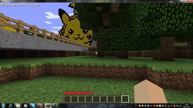 Pikachu: Minecraft Pixel Art (+ Server ip) [german] смотреть онлайн