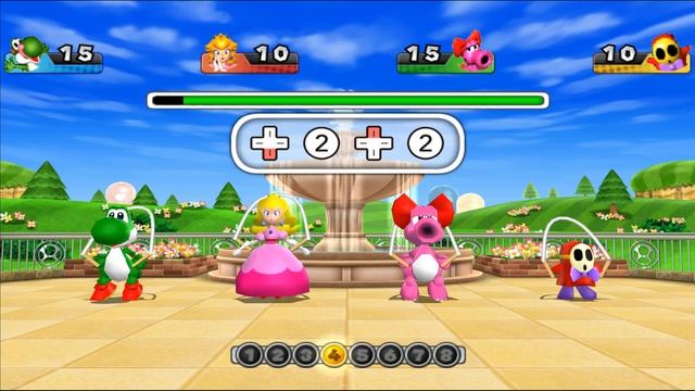 Mario Party 9 Garden Battle -Yoshi vs Birdo vs Peach vs Shy Guy Gameplay (Master CPU) смотреть онлайн