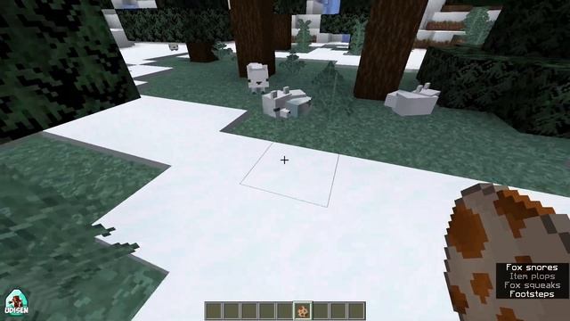 MINECRAFT 1.20.2 How to get White Arctic Snow Fox (2 WAYS) (2023) смотреть онлайн
