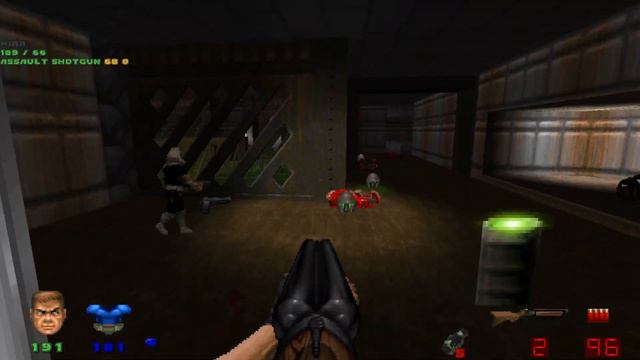 Brutal Doom v21.13.3 | Phobos Revisited E1M3 | Online Co-op смотреть онлайн