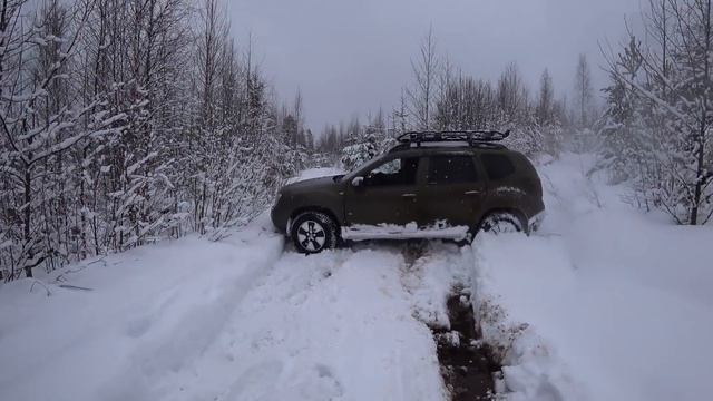 Kaptur и Duster в снежной западне!