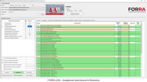 Расчет вывесок в FORRA.price: Буквы из ПВХ на композите