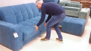 Диван-трансформер ПРАЙМ с выдвижной оттоманкой. Механизм: аккордеон. (фабрика мебели PODUSHE)