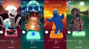 Spider Thomas VS Choo-Choo Charles VS Rainbow Friends VS Siren Head I EDM Rush Tiles Hop Coffin Danc