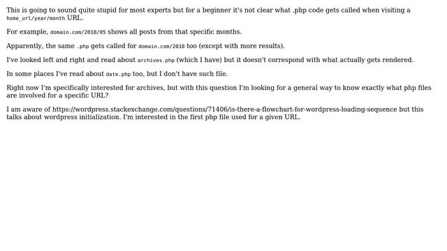 Wordpress: What php gets called for home_url/somepage URL? смотреть онлайн