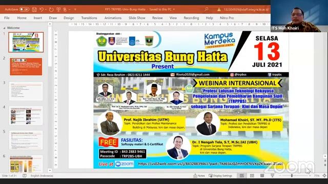 Webinar:Profesi lulusan “Teknologi Rekayasa Pengelolaan dan Pemeliharan Bangunan Sipil смотреть онлайн