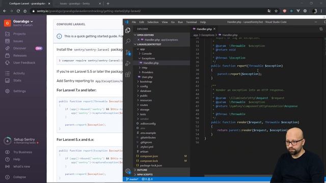 Sentry - Remote errors tracking كيف تتبع الأخطاء على جهاز العميل смотреть онлайн